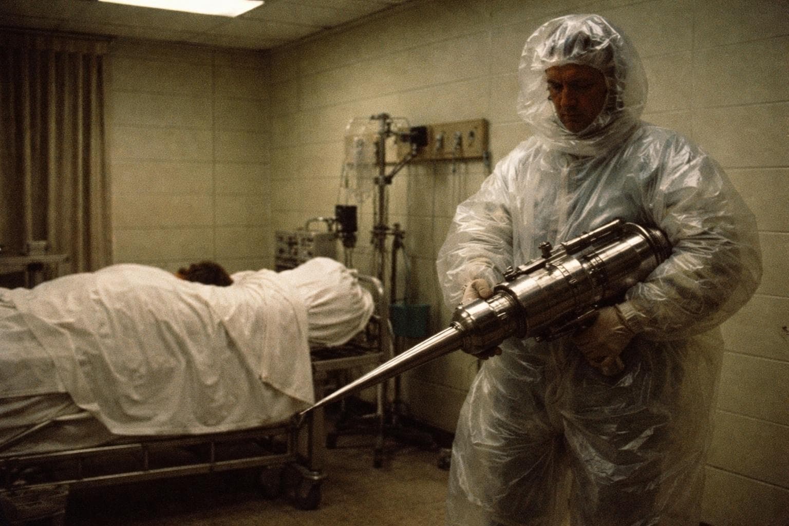 An employee of Endstate Solutions Group 'updating the format' of a patient in palliative care.